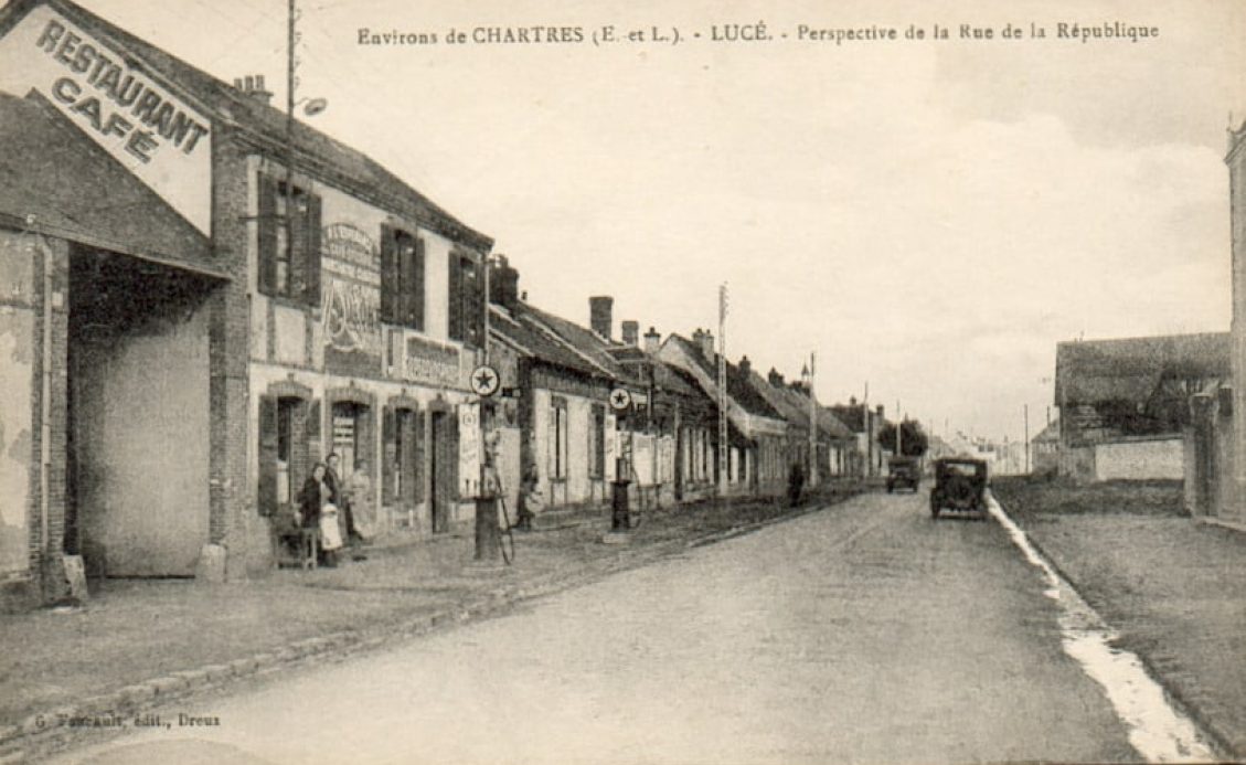 Lucé,perspective rue de la République,G.Foucault
